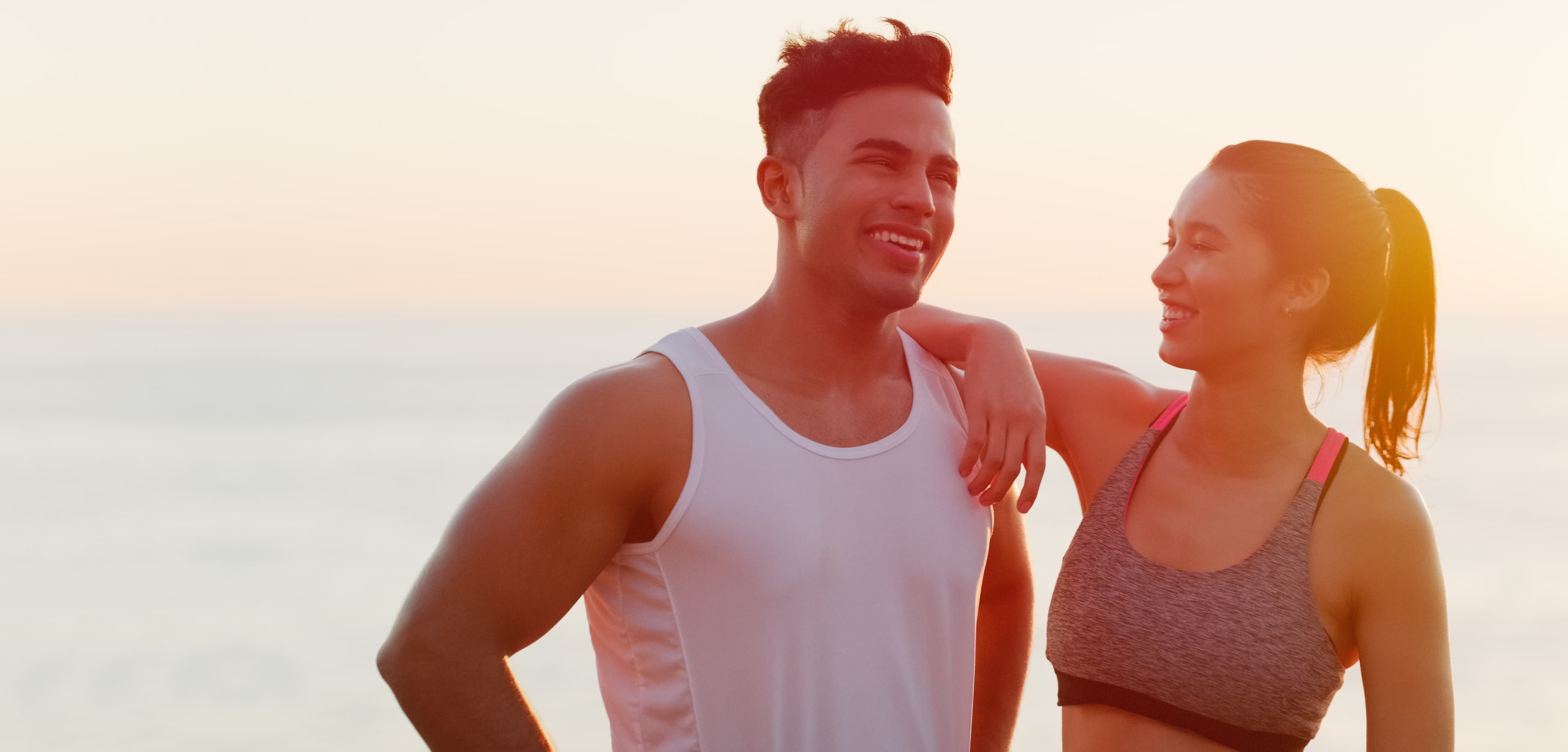 Couple exercising together - supplements lifestyle